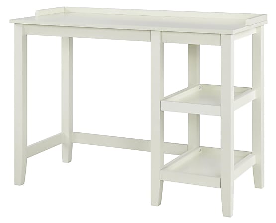 Ameriwood™ Home Eleanor 39"W Single Pedestal Computer Desk, White