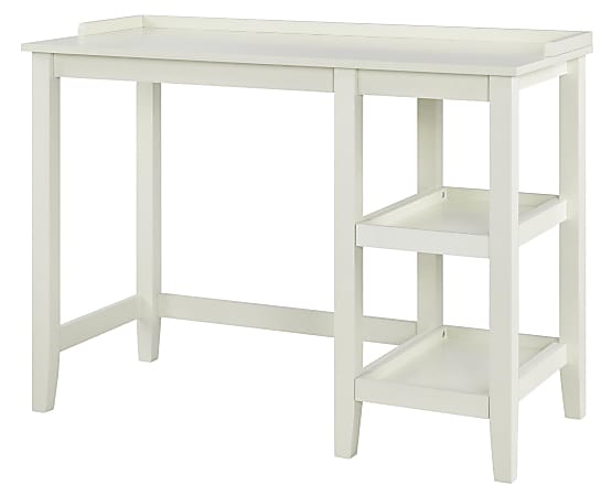 Ameriwood™ Home Eleanor 39"W Single Pedestal Computer Desk, White