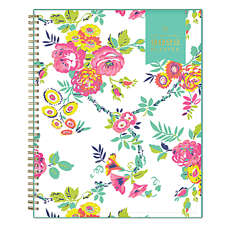 Blue Sky™ Day Designer Weekly/Monthly Planner, 8-1/2" x 11", Peyton White, January To December 2022, 103618