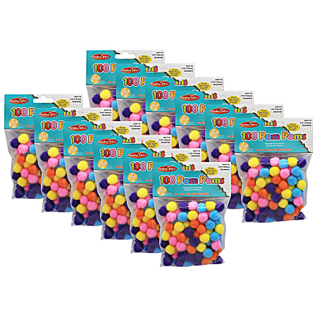 12 Packs: 80 ct. (960 total) 1 Red Pom Poms Value Pack by Creatology™