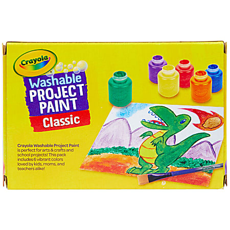 Crayola Washable Project Paint Classic - For Kids Crafts & Painting - 10  Colors! 885581166426