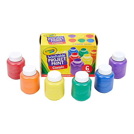 2-oz. Crayola® Classic Colors Washable Assorted Colors Kid's Paint