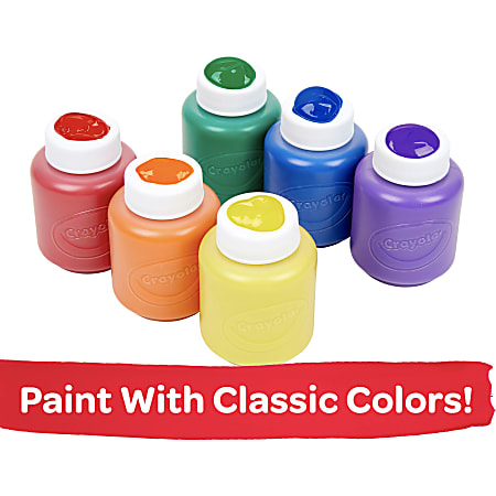 Crayola Washable Project Paint Oz Assorted Colors Bottles Per