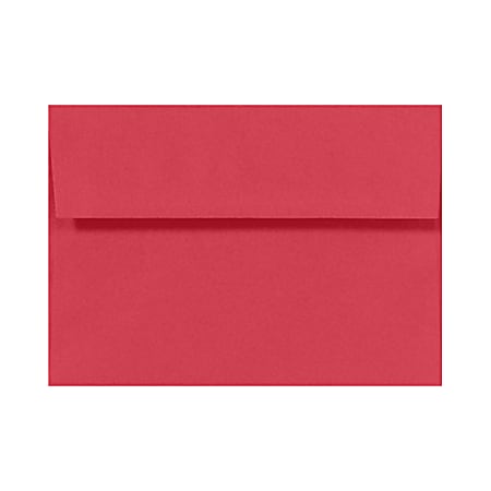 LUX Invitation Envelopes, A7, Gummed Seal, Holiday Red, Pack Of 1,000