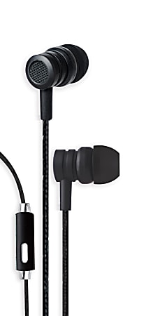 Bytech Wired Earbud Headphones, Black, BYAUEB129BK