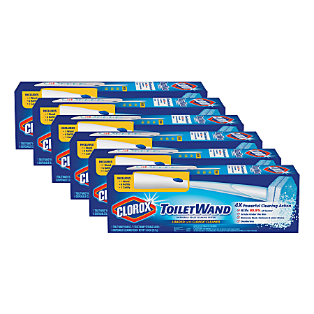 Clorox ToiletWand Disposable Toilet Cleaning System - 1 Kit (Includes: ToiletWand, Storage Caddy, Disinfecting ToiletWand Refill Heads)