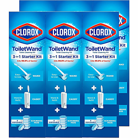 Clorox ToiletWand Disposable Toilet Cleaning System Kits, Total Qty 6