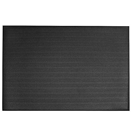 M+A Matting Sure Cushion Ribbed Mat, 4' x 6', Charcoal
