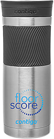 Custom Logo Laser Engraved Contigo Byron 2.0 20oz Double Wall Stainless  Tumbler, Silicone Grip, Snapseal Leak Proof Lid
