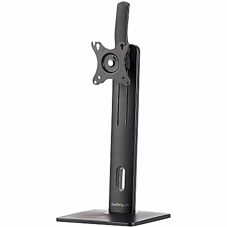 StarTech.com Free Standing Single Monitor Mount, Height Adjustable Ergonomic Monitor Desk Stand, For VESA Mount Displays up to 32" (15lb)