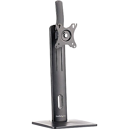 StarTech.com Free Standing Single Monitor Mount, Height Adjustable Ergonomic Monitor Desk Stand, For VESA Mount Displays up to 32" (15lb)