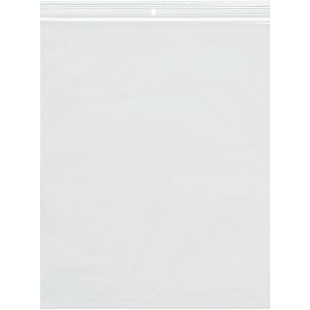 Office Depot® Brand 2 Mil Reclosable Poly Bags With Hang Hole, 2" x 8", Clear, Case Of 1000