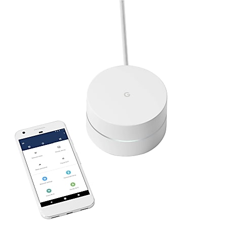 Google Wifi Wireless router 2 port switch GigE Wi Fi 5 Bluetooth Dual Band  - Office Depot