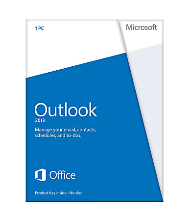 Microsoft® Office Outlook® 2013, Spanish Version, Product Key