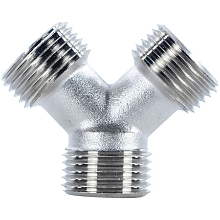 Certified Appliance Accessories® Y-Fitting, 3/4" MGH x 3/4" MGH x 3/4" MGH, YFBMMM