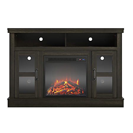 Ameriwood™ Home Tinley Park Corner Fireplace TV Stand For 54" TVs, Brown