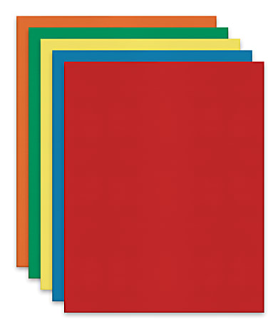 Office Depot® Brand 2-Pocket Textured Paper Folders With Prongs, Assorted Colors, Pack Of 25