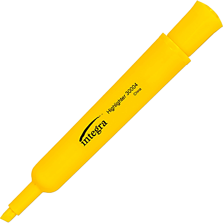 Integra Chisel Desk Liquid Highlighters - Chisel Marker Point Style - Purple - 1 Dozen