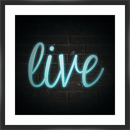 PTM Images Framed Art, Live, 26"H x 26"W