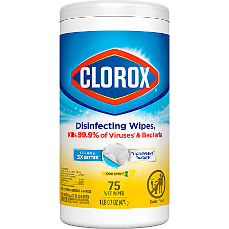 Clorox® Disinfecting Wipes, Bleach Free Cleaning Wipes – Crisp Lemon ...