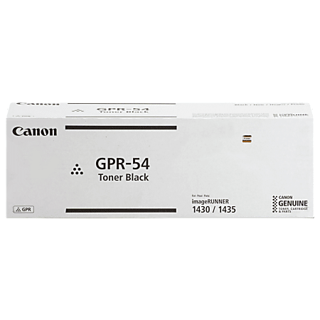 Canon GPR-54 Original Toner Cartridge - Laser - 17600 Pages - Black - 1 Each Canon GPR-54 Original Toner Cartridge - Laser - 17600 Pages - Black - 1 Each