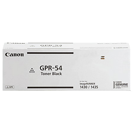 Canon GPR-54 Original Toner Cartridge - Laser - 17600 Pages - Black - 1 Each