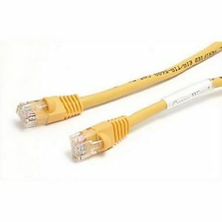 StarTech.com 6 ft Yellow Molded Cat5e UTP Patch Cable - Make Fast Ethernet network connections using this high quality Cat5e Cable, with Power-over-Ethernet capability - 6ft Cat5e Patch Cable - 6ft Cat 5e patch cable - 6ft Cat5e Patch Cord