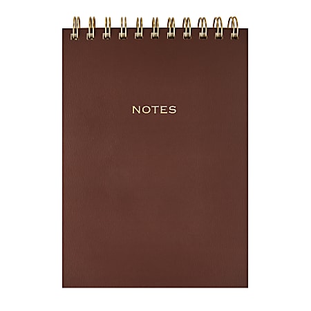 Eccolo Steno Pad, 6" x 8", 120 Sheets, Brown