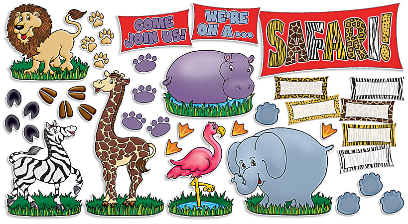 Scholastic Safari Animals Welcome Sign, 18" x 24"
