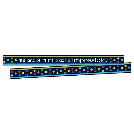 Barker Creek Double-Sided Border Strips, 3" x 35", Italy Punti Felici, Set Of 24