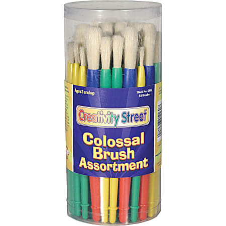 ChenilleKraft Colossal Paint Brush Assortment, Plastic, Multicolor, 58 Brushes