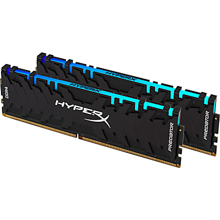 HyperX Predator 32GB (2 x 16GB) DDR4 SDRAM Memory Kit - 32 GB (2 x 16GB) - DDR4-3000/PC4-24000 DDR4 SDRAM - 3000 MHz - CL15 - 1.35 V - Non-ECC - Unbuffered - 288-pin - DIMM