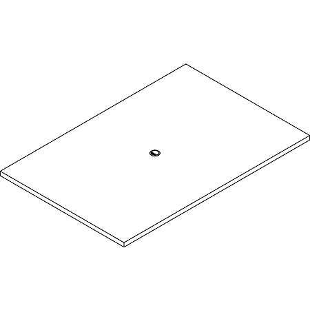 Lorell Prominence 2.0 Rectangular Conference Tabletop, 48" x 72", Mahogany Rectangle