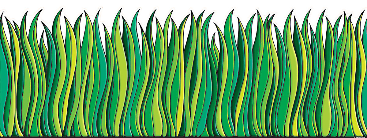 Scholastic Bulletin Board Accents, Grass, 9" x 24"
