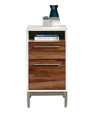 Sauder Vista Key 19"D Vertical 2-Drawer File Cabinet, Pearl Oak/Blaze Acacia