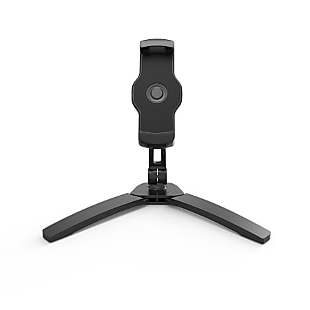 Kanto Phone & Tablet Stand - Up to 7.5" Screen Support - 2.20 lb Load Capacity - Cabinet, Wall Mountable - Black