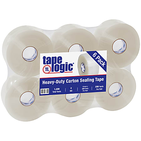 Tape Logic 400 Industrial Acrylic Tape 3 Core 2 x 220 Yd. Clear Case Of ...