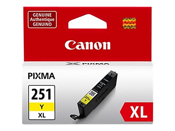 Canon&reg; CLI-251XL Yellow High-Yield Ink Tank, CLI-251Y XL