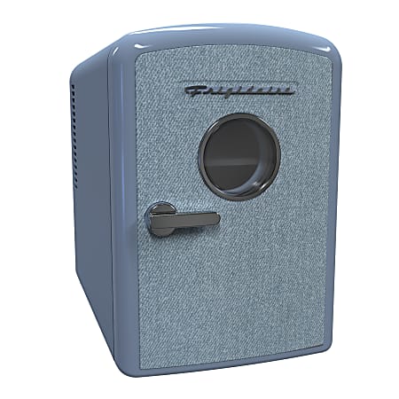 Frigidaire® EFMIS199 1 Cu-Ft. 9-Can Mini Fridge Cooler, Denim Door