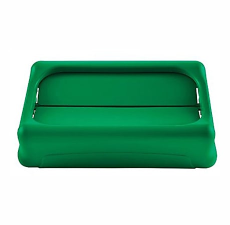 Rubbermaid® Slim Jim Swing Lid, 5"H x 13-7/16"W x 20-1/2"D, Green