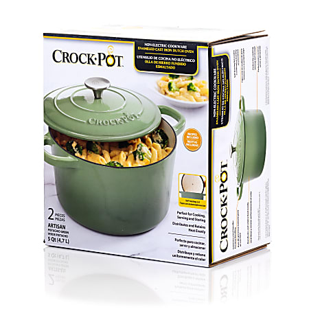 Crock Pot Artisan 5-Quart Dutch Oven - Pistachio Green, 5 qt