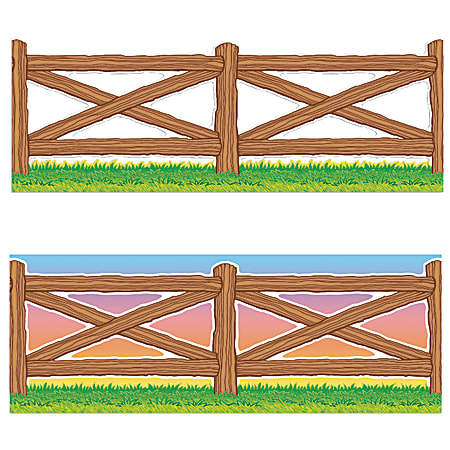 Scholastic Bulletin Board Accents, Fence, 9" x 24"