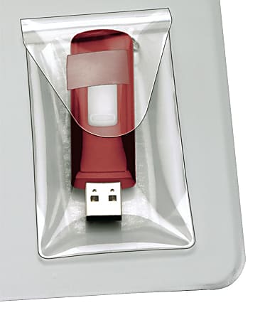 Cardinal HOLD IT Clear USB Poly Pocket Poly Clear - ODP Business Solutions
