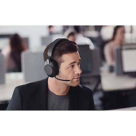 Jabra Evolve2 85 Headset Stereo Wireless Bluetooth Over the head Binaural  Supra aural Black - Office Depot