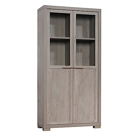 Sauder® Manhattan Gate Storage Cabinet Display, 6 Shelves, 72"H x 36"W x 14-1/2"D, Mystic Oak