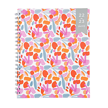 Gartner™ Studios Monthly Spiral-Bound Notebook Organizer Planner, Letter-Size, Floral, July 2022 To June 2023, 929
