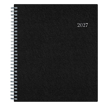 2027 Passages Solid Black Monthly Planner 8x10