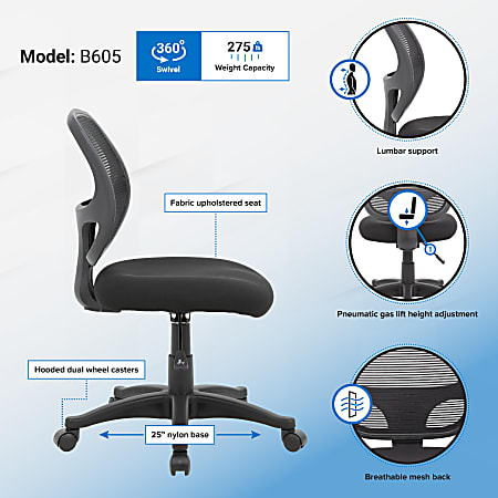 Boss Office Products Commercial Grade Ergonomic Mesh High Back