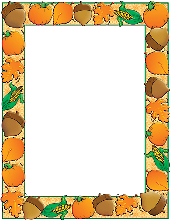 Scholastic Colorful Design Paper, Autumn Harvest, 8 1/2" x 11", Pack Of 50