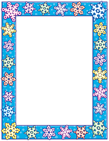 Scholastic Colorful Design Paper, Snowflakes, 8 1/2" x 11", Pack Of 50